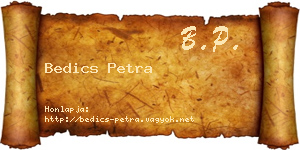 Bedics Petra névjegykártya